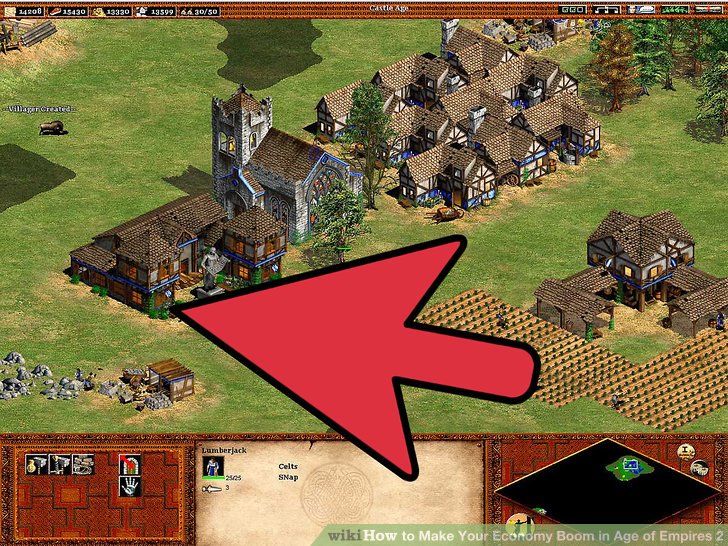 Age of empires build order fast castle